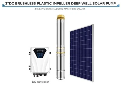 3DSD4-155-110-1300 1300w Pam Air Perigi Dalam Kuasa Solar Dc Untuk Pengairan